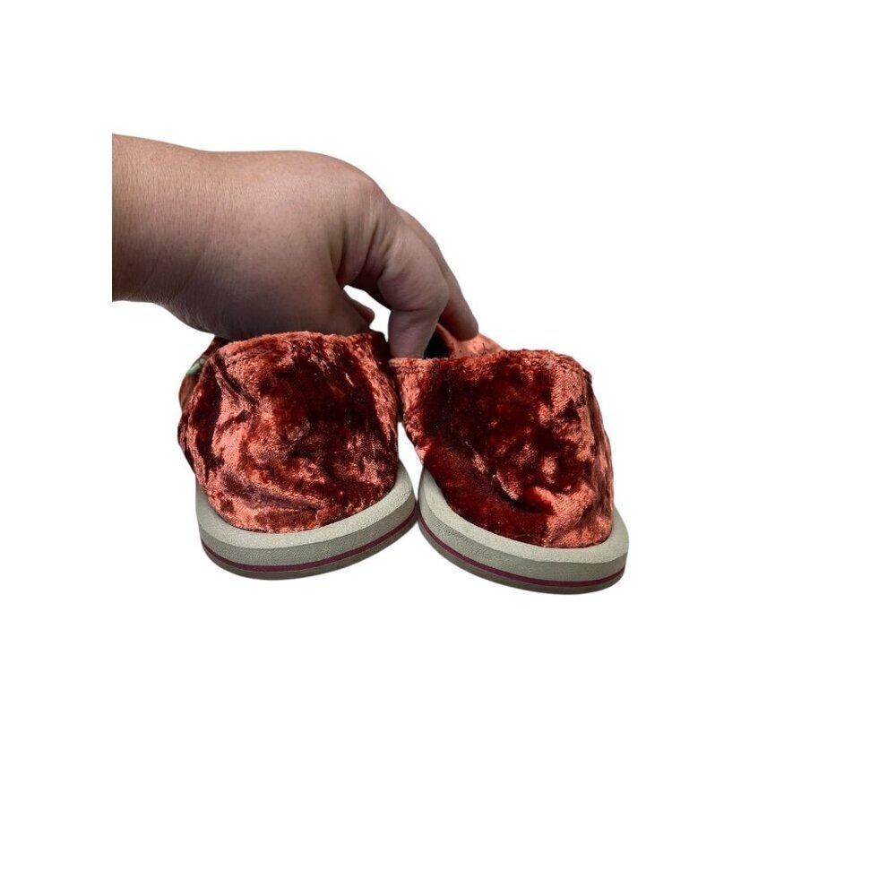 Sanuk Syrah Donna Cruz Velvet Sidewalk Surfer Shoes Women US 8 EUR 39 - Picture 4 of 7